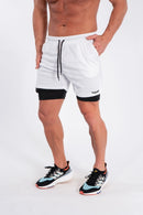 Shorts Dry-Fit 2 em 1- Branco