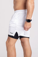 Shorts Dry-Fit 2 em 1- Branco