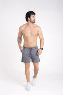 Shorts Dry-Fit 2 em 1 - Cinza