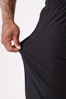 Calça Elast Fit Black White - Preta