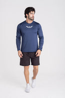 Camiseta Térmica Manga Longa com Proteção UV - Azul